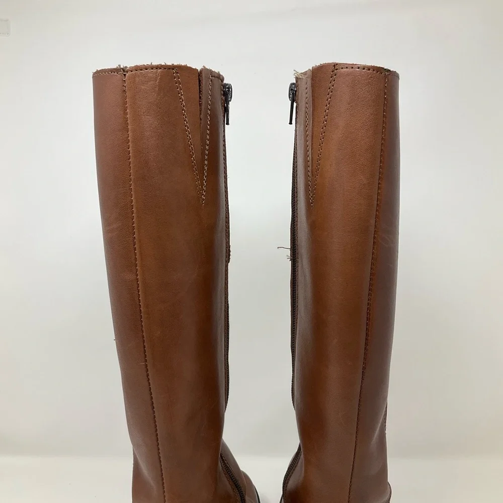 Aldo Brown Leather Riding Boots - Picture 10 of 14
